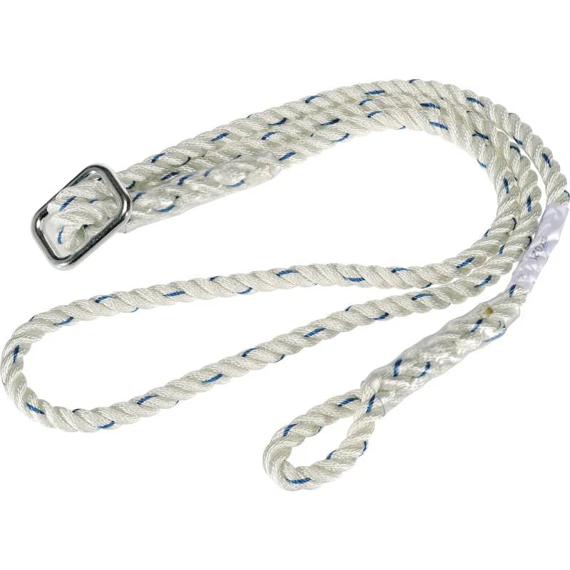DELTAPLUS EX021 - ADJUSTABLE WORK POSITIONING LANYARD WITH REDUCER Ø 12 MM, LENGTH 2 M